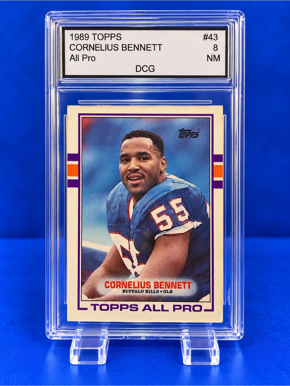 Topps Cornelius Bennett Football Card Buffalo Bills